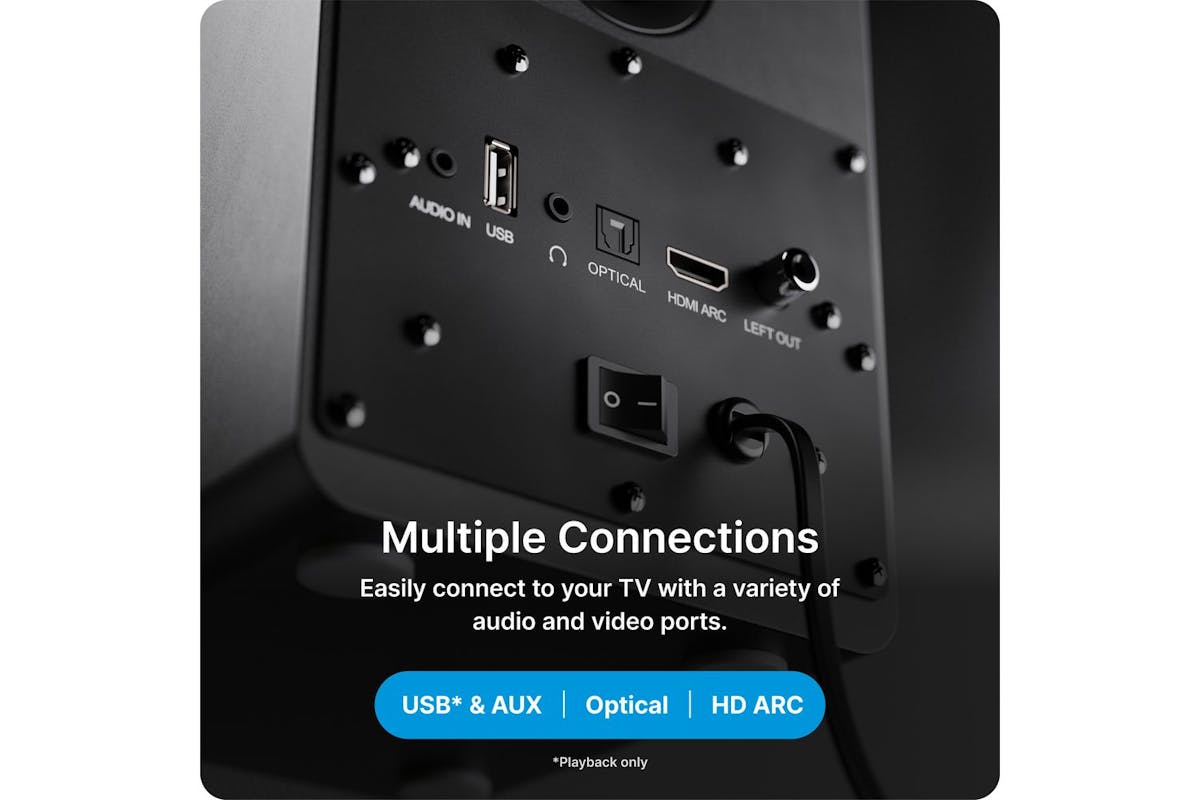 Majority D50x Black Bluetooth Bookshelf Speakers-9