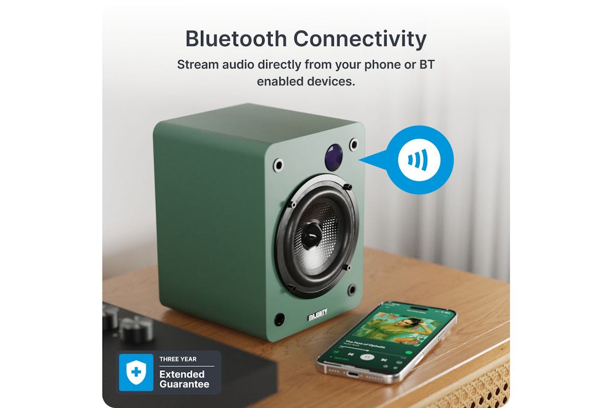Majority D50x Bluetooth Bookshelf Speakers-8