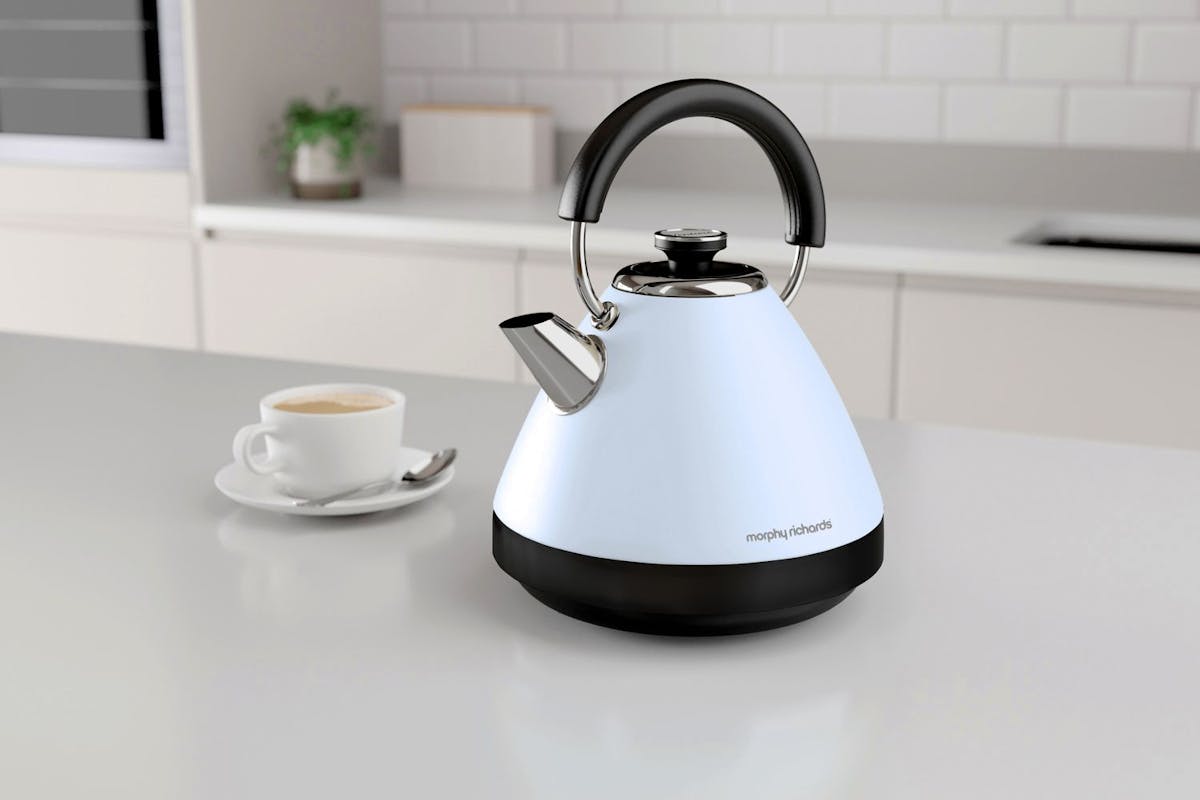 Morphy Richards Venture Pyramid Kettle | Duck Egg Blue | 100136-9