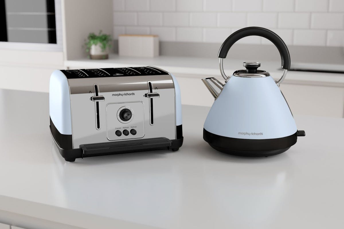 Morphy Richards Venture Pyramid Kettle | Duck Egg Blue | 100136-10