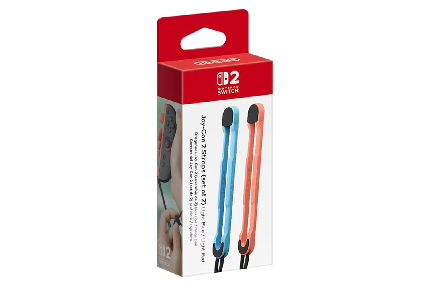 Nintendo Switch Straps | Light Blue/Light Red | Set of 2-3