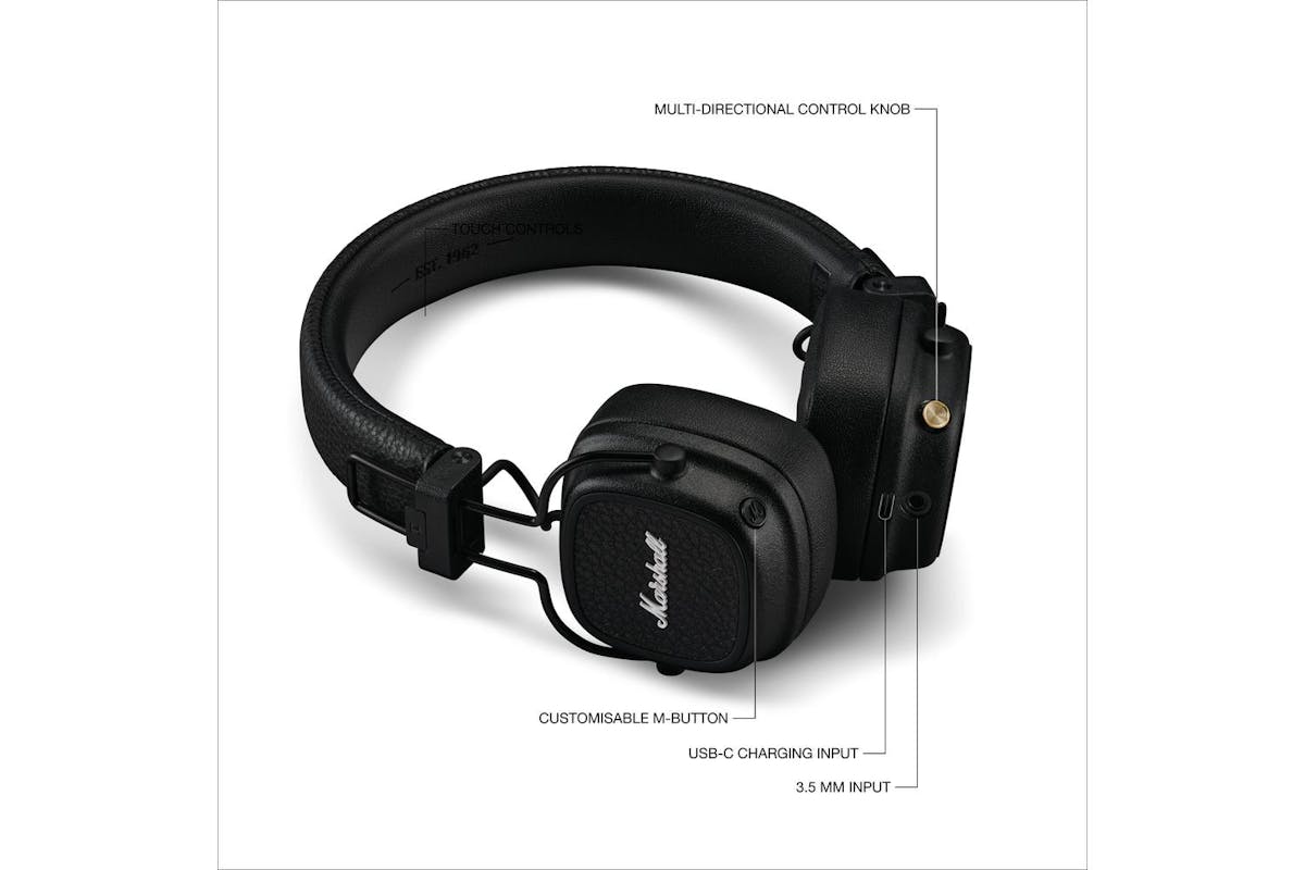 Marshall | Major V| Bluetooth | Black 1006832-5