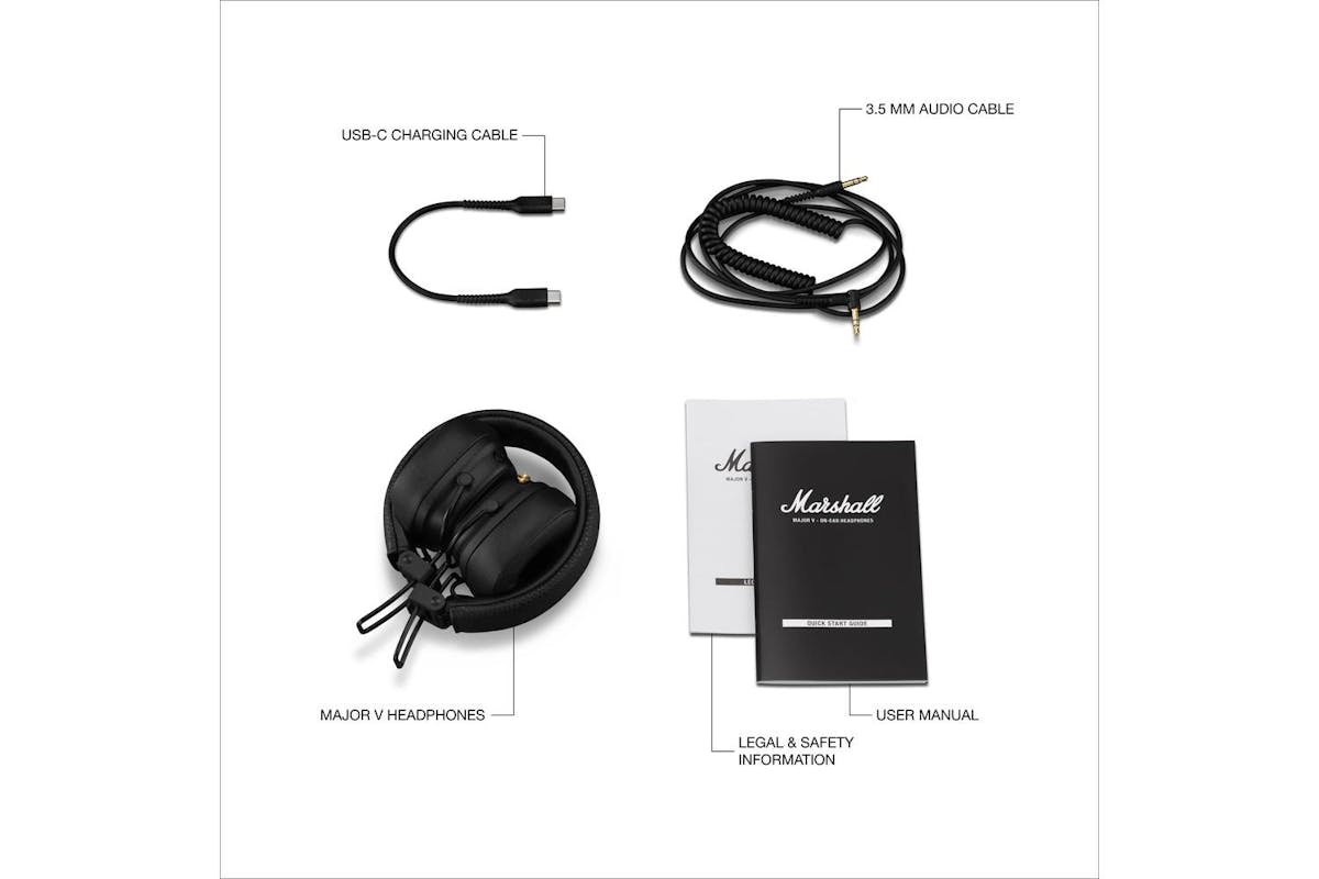 Marshall | Major V| Bluetooth | Black 1006832-10