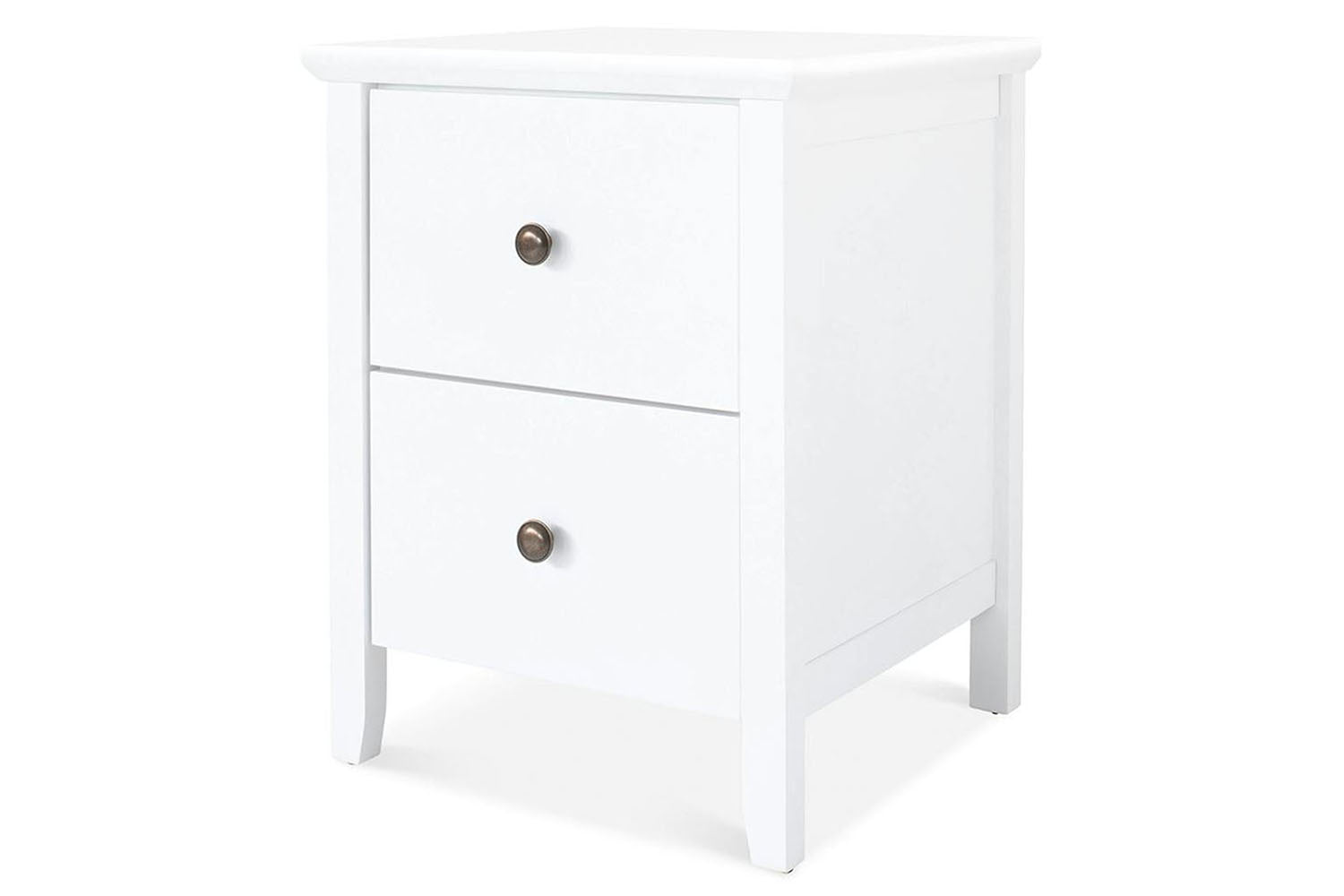 Ezra Bedside Locker | 2 Drawer | White-5