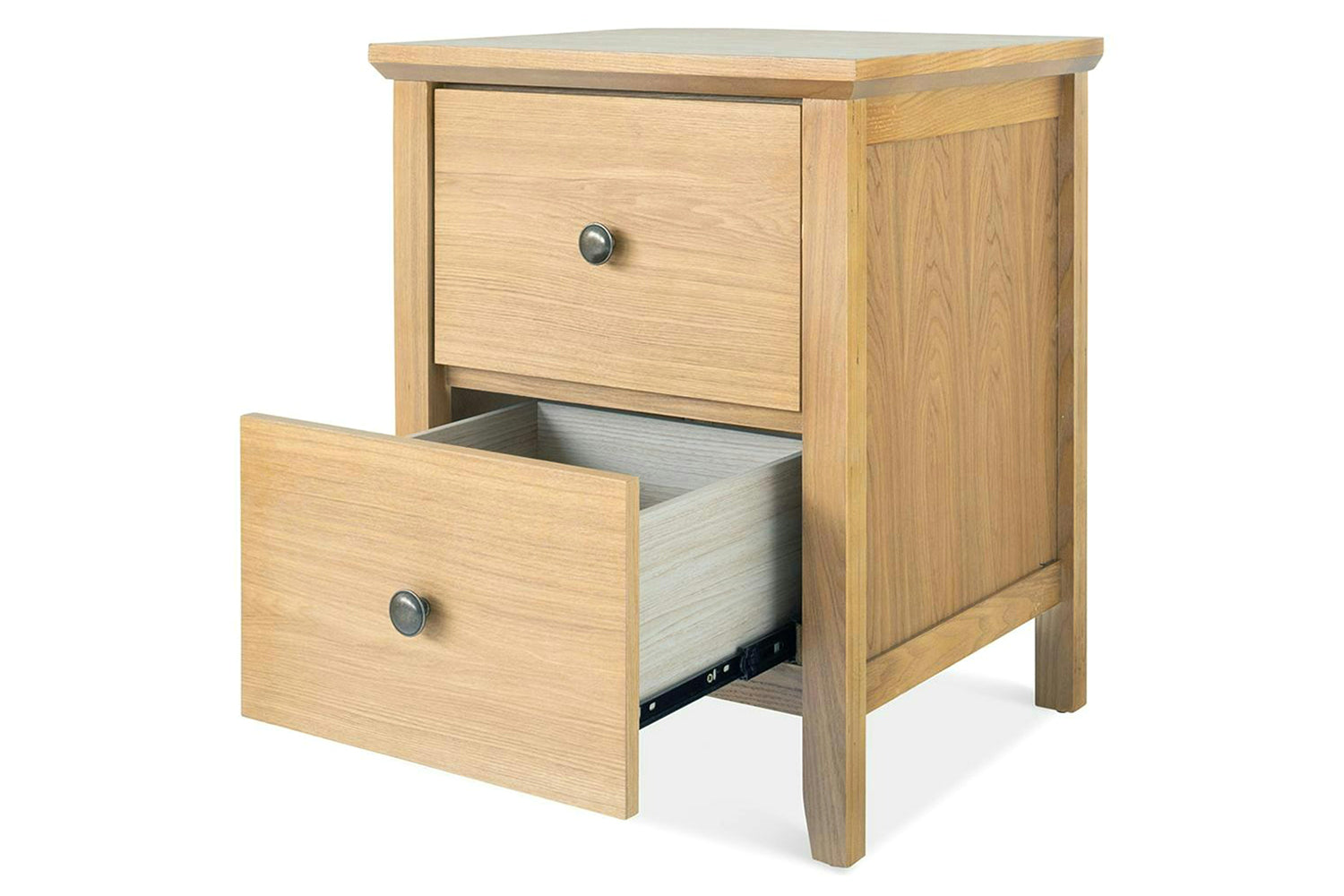 Ezra Bedside Locker | 2 Drawer | Ash-5