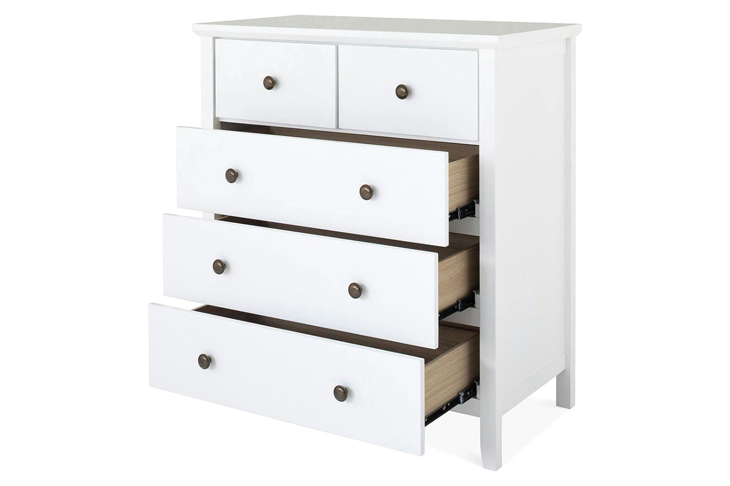 Ezra Chest Of Drawer | 5 Drawer | White-5