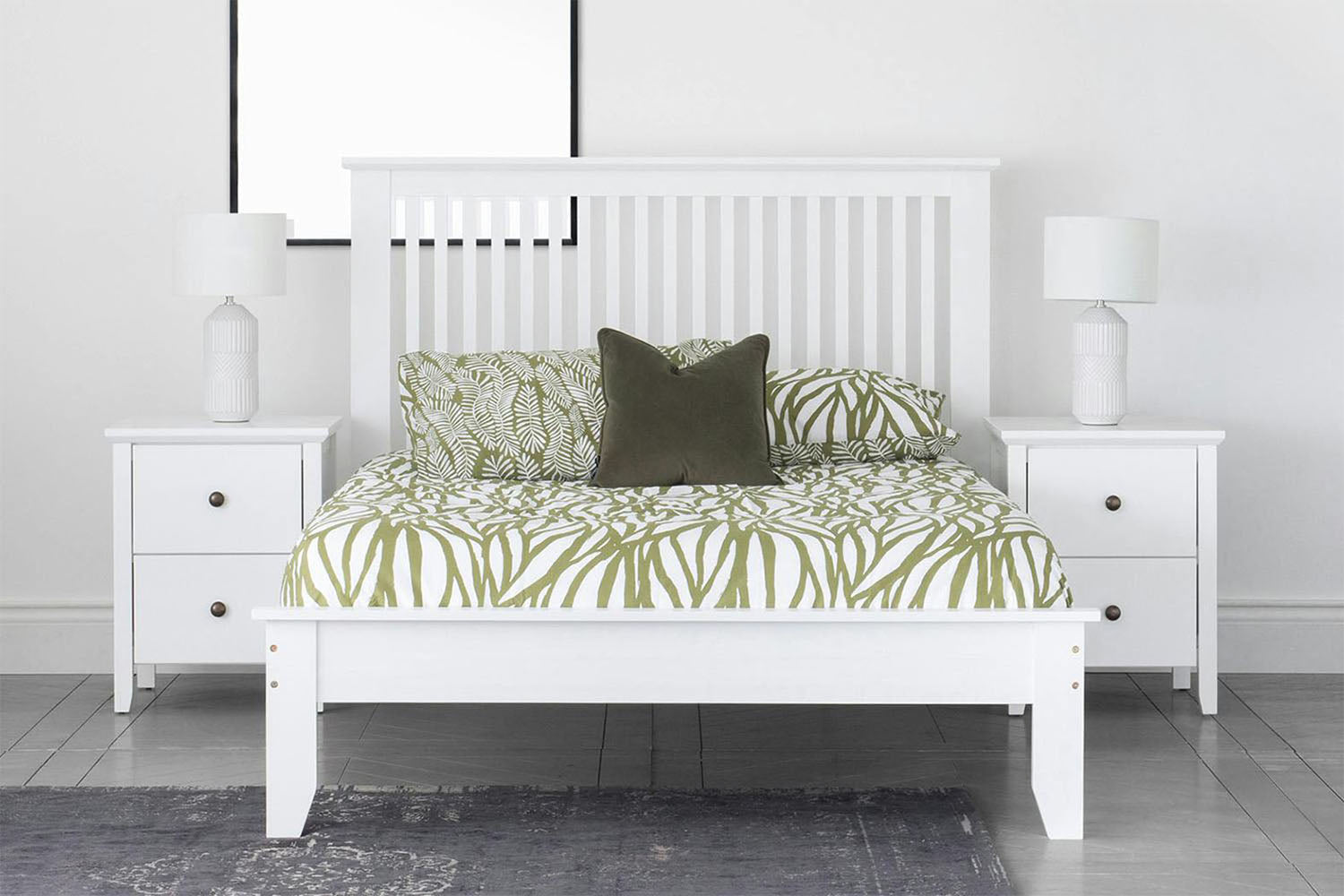 Ezra Bed Frame | King | 5ft | White