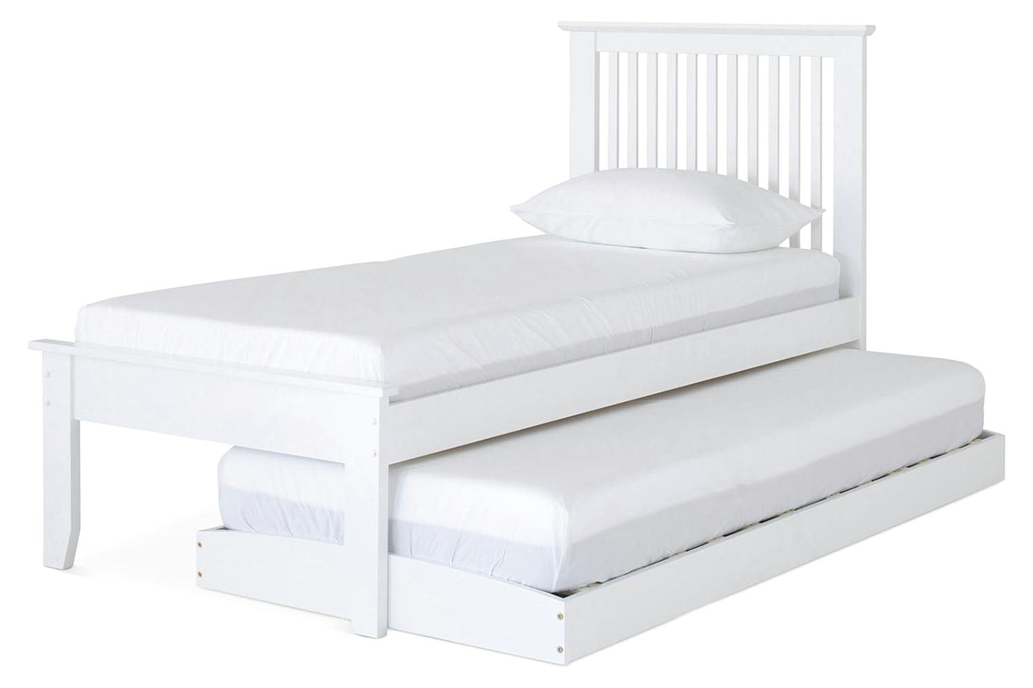 Ezra Trundle Guest Bed | White-3