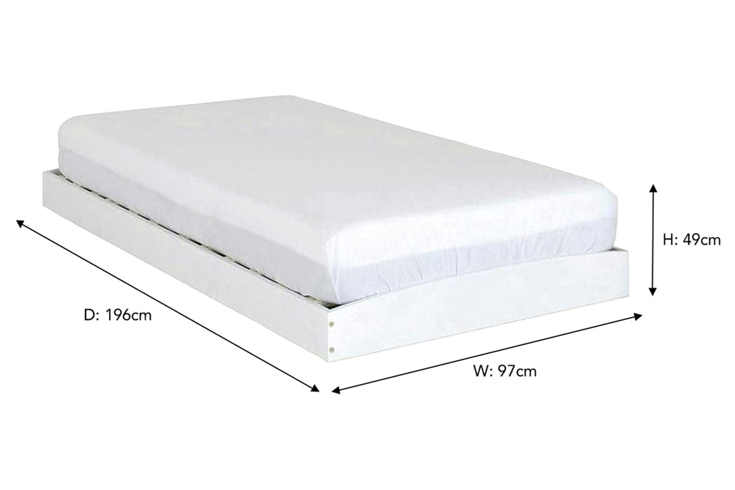 Ezra Trundle Guest Bed | White-4