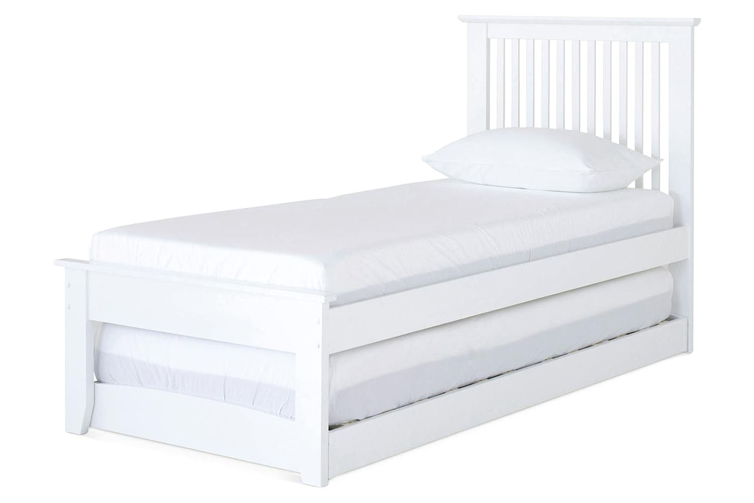 Ezra Trundle Guest Bed | White-6