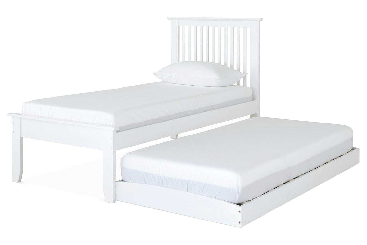 Ezra Trundle Guest Bed | White-7