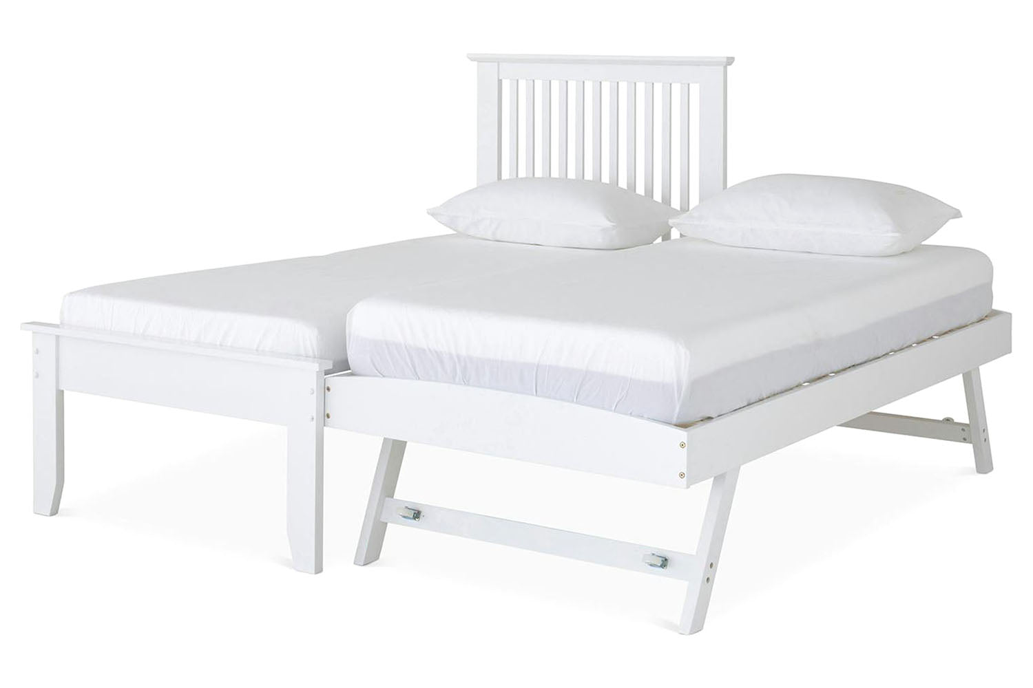 Ezra Trundle Guest Bed | White-8