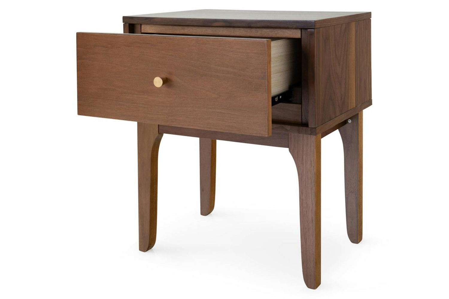 Samuel Bedside Table | 1 Drawer | Walnut Effect-2