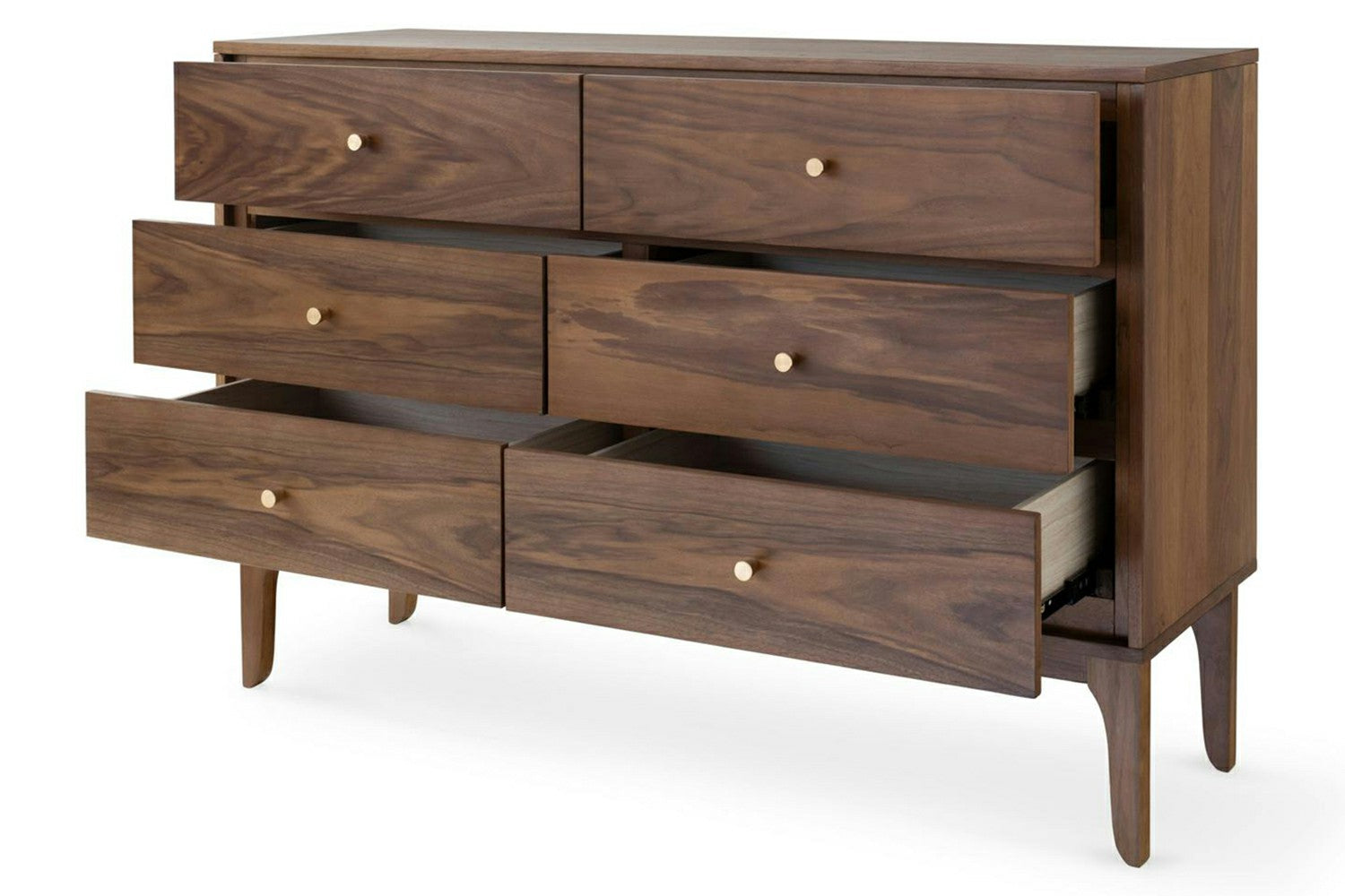 Samuel Dresser | 6 Drawer | Walnut Effect-2