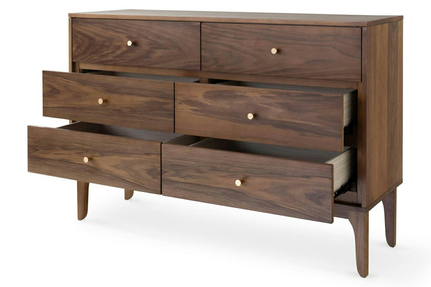 Samuel Dresser | 6 Drawer | Walnut Effect-5