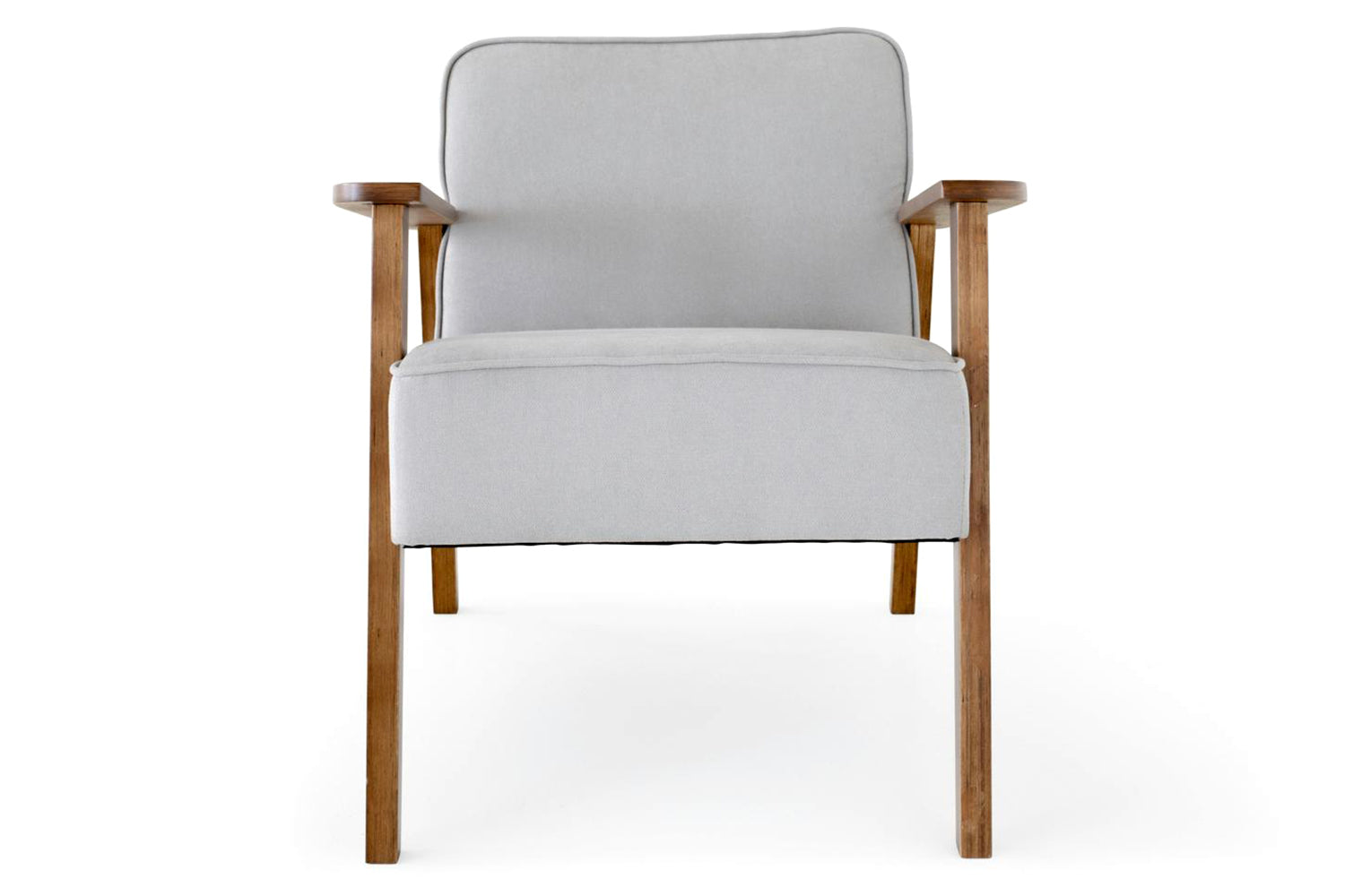 Samuel Accent Chair | Grey/Walnut Effect