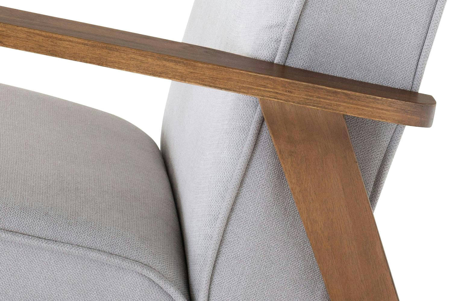 Samuel Accent Chair | Grey/Walnut Effect-4