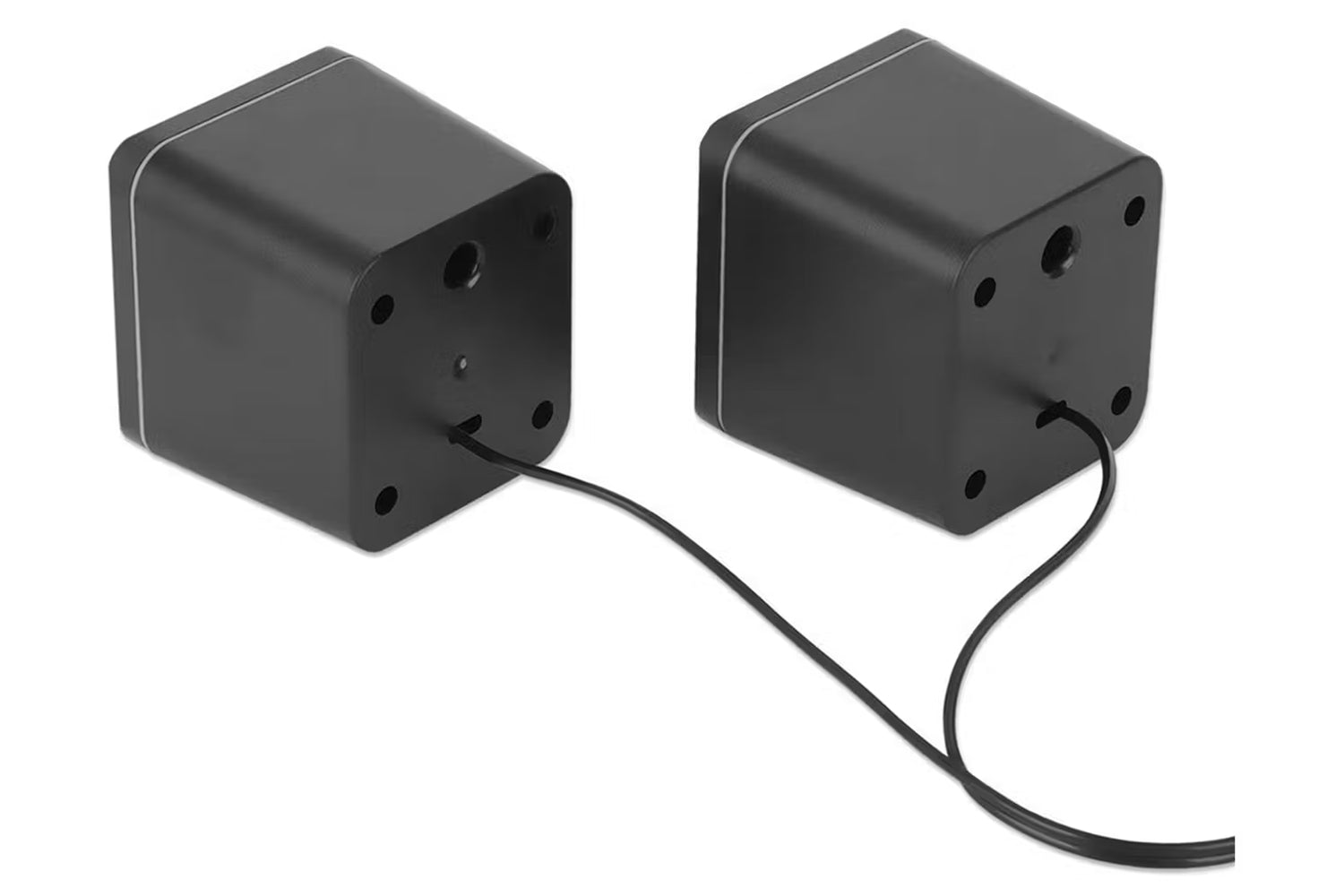 Manhattan 2600 Series Stereo Computer Speakers | Black/Silver-5