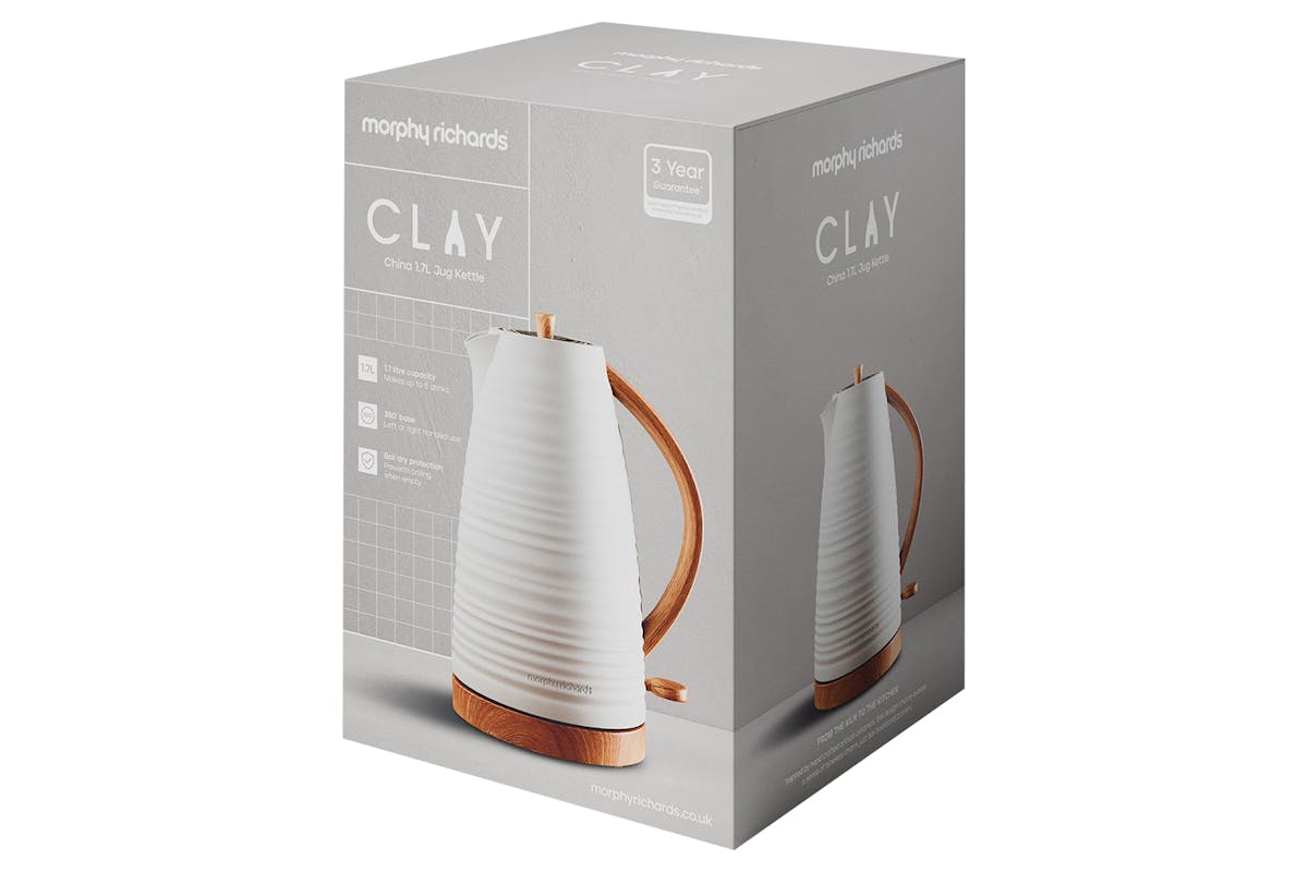 Morphy Richards Clay 1.7L Jug Kettle | 103102 | White-10