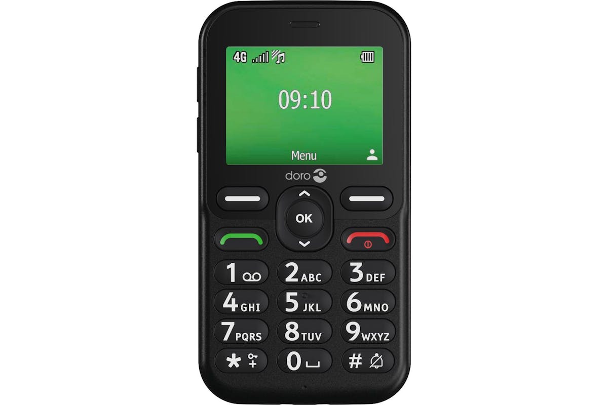 Doro Leva E10 Blk Oemsf | Easy To Use Feature Phone | Hearing Aid Compatible | 4g
