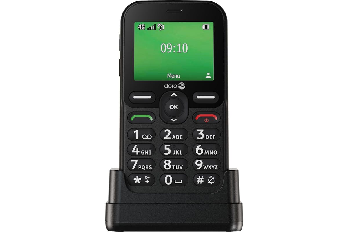 Doro Leva E10 Blk Oemsf | Easy To Use Feature Phone | Hearing Aid Compatible | 4g-6