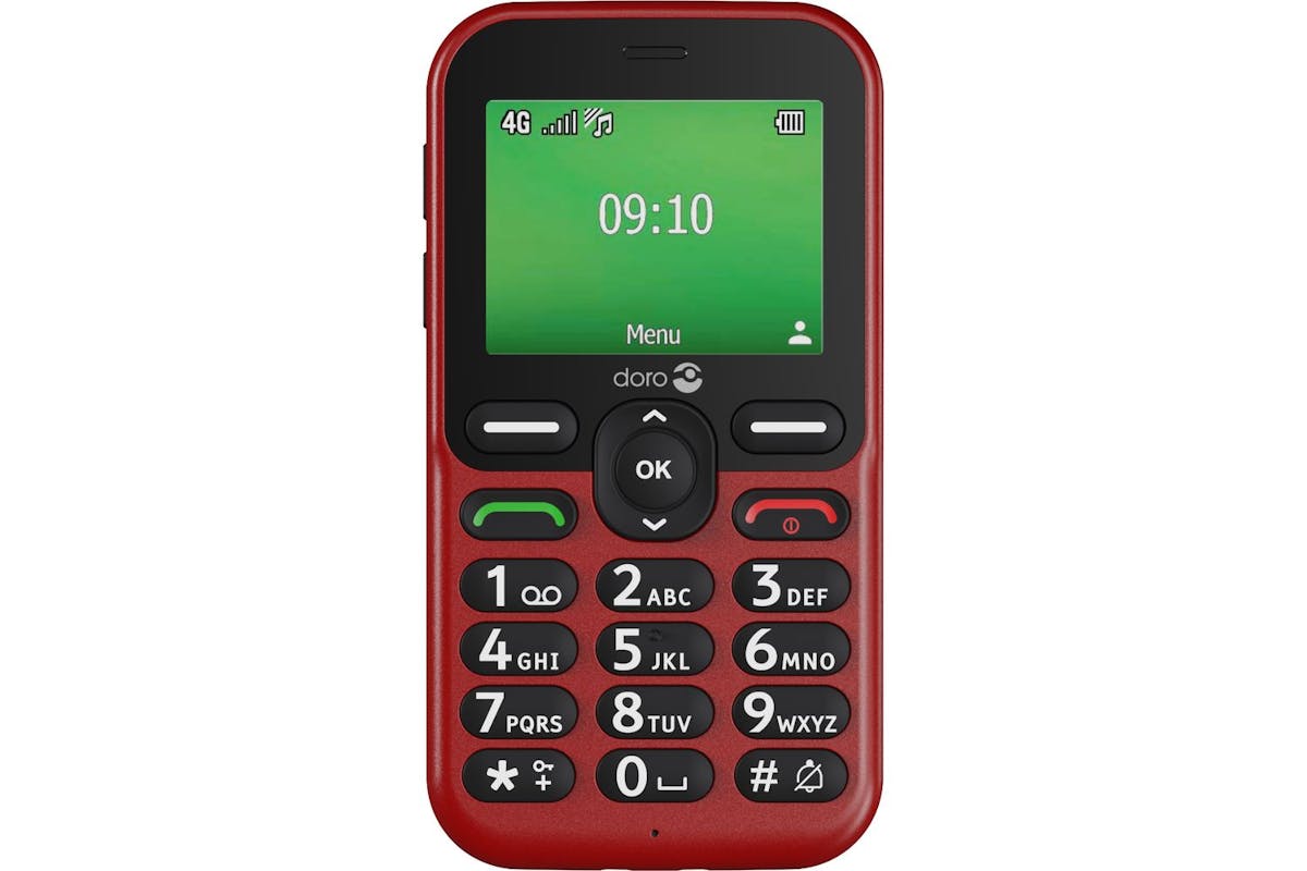 Doro Leva E10 Red Oemsf | Easy-to-use 4g Feature Phone | Red
