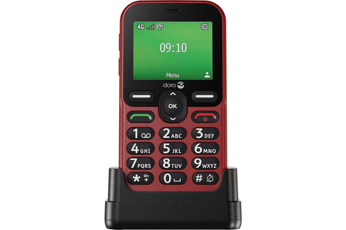 Doro Leva E10 Red Oemsf | Easy-to-use 4g Feature Phone | Red-4