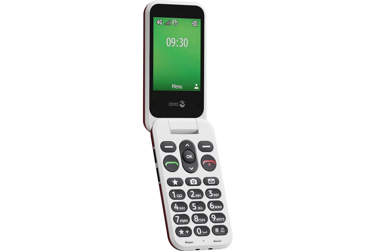 Doro Leva E30 Rdwh Oemsf | Mobile Phone | Large Display | Red & White-6