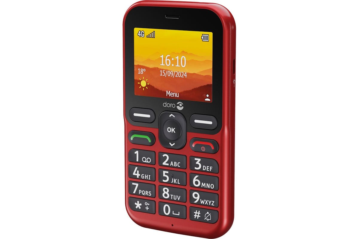 Doro Leva L10 Red Oemsf | Basic 4g Bar Phone-2