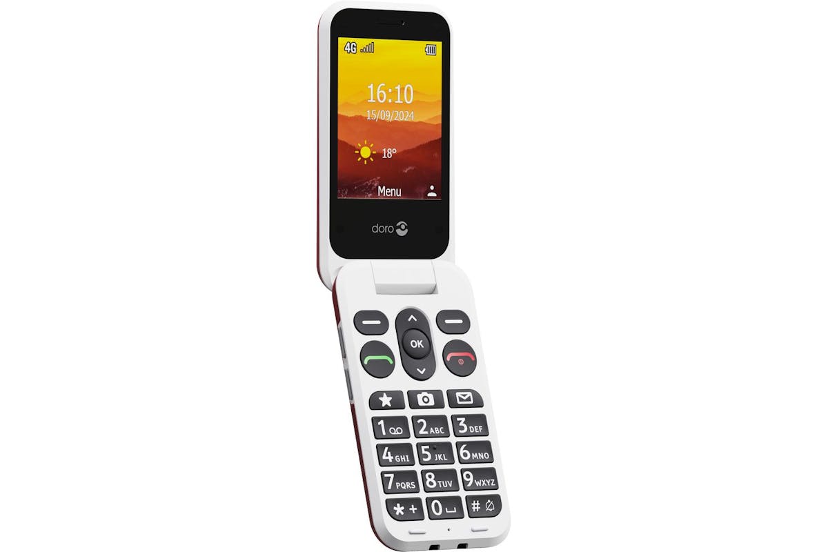 Doro Leva L20 | 4g Feature Phone | Heat Resistant Plastic | Standard Size | White-2