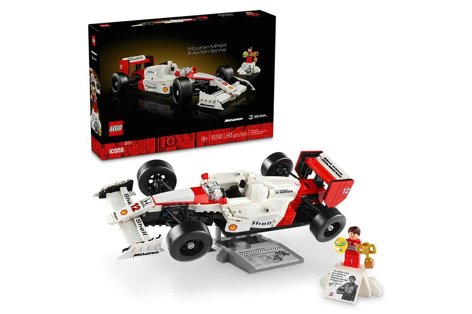 Lego McLaren MP4/4 & Ayrton Senna Building  Toys Set-9