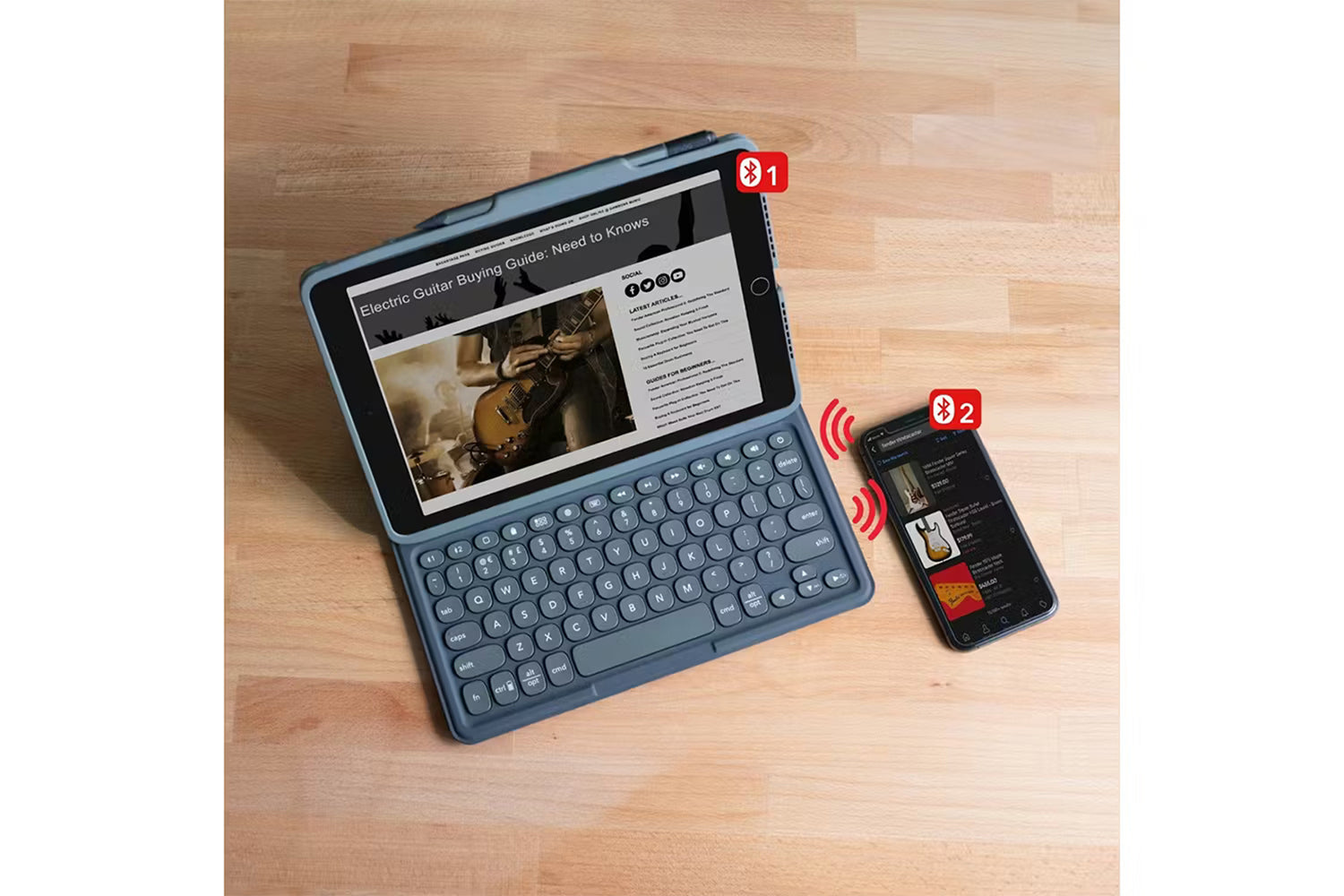 Zagg Pro Keys 10.9" iPad Wireless Keyboard & Detachable Case-2