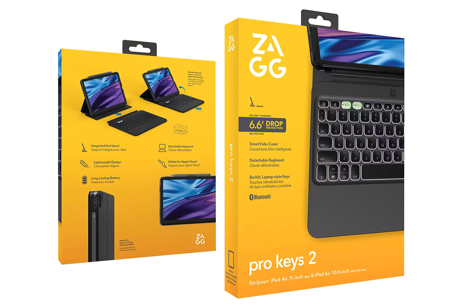 Zagg Pro Keys 2 11" iPad Air (M3) Detachable Keyboard & Case-9