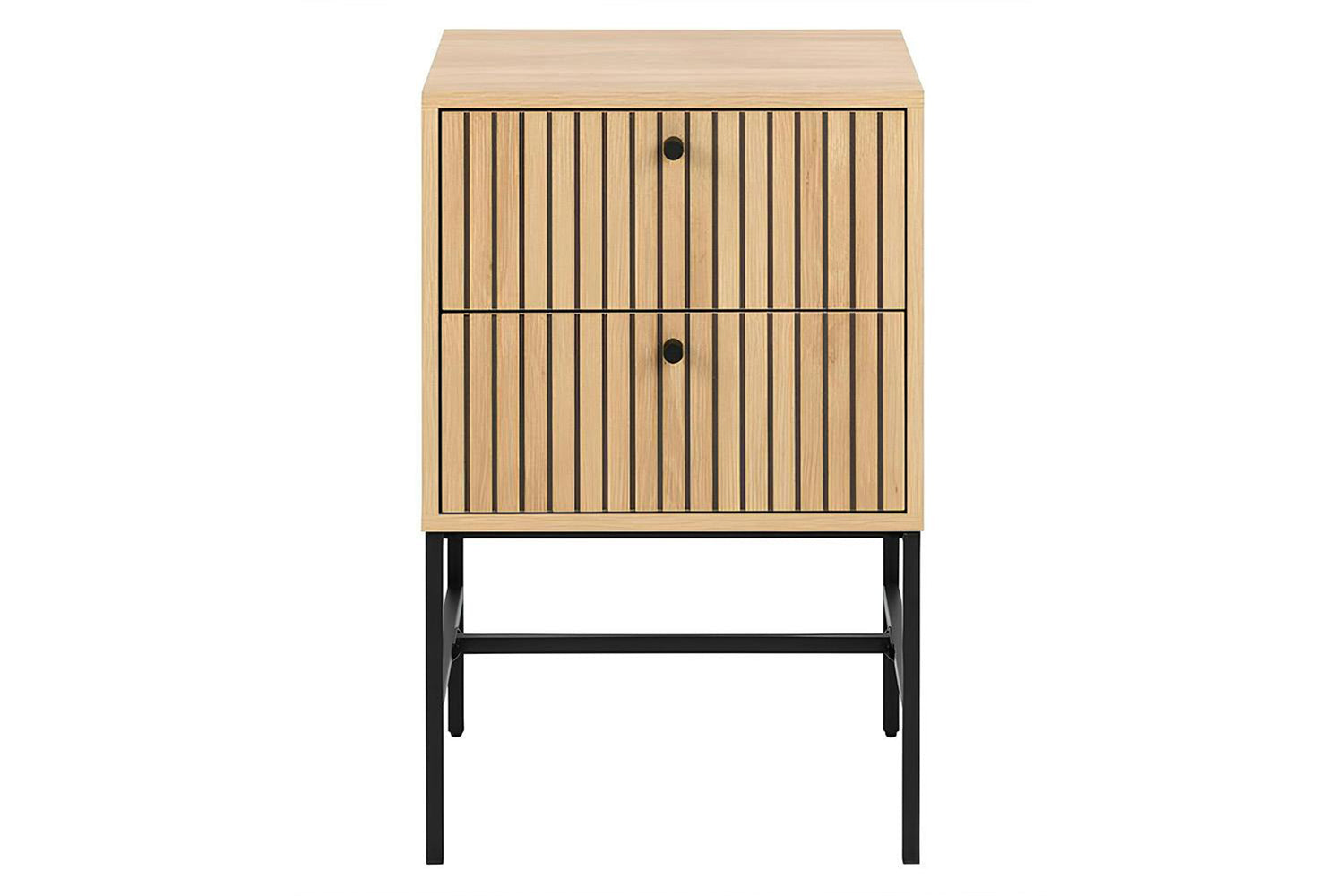 Albany Bedside Locker | 2 Drawer | Oak Effect