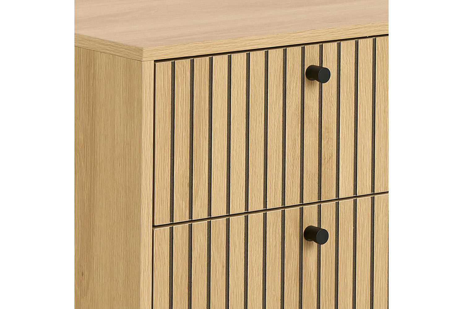 Albany Bedside Locker | 2 Drawer | Oak Effect-9