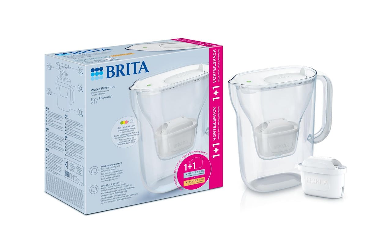 Brita Style Essential White Water Filter Jug | Water Filter | 2.4l