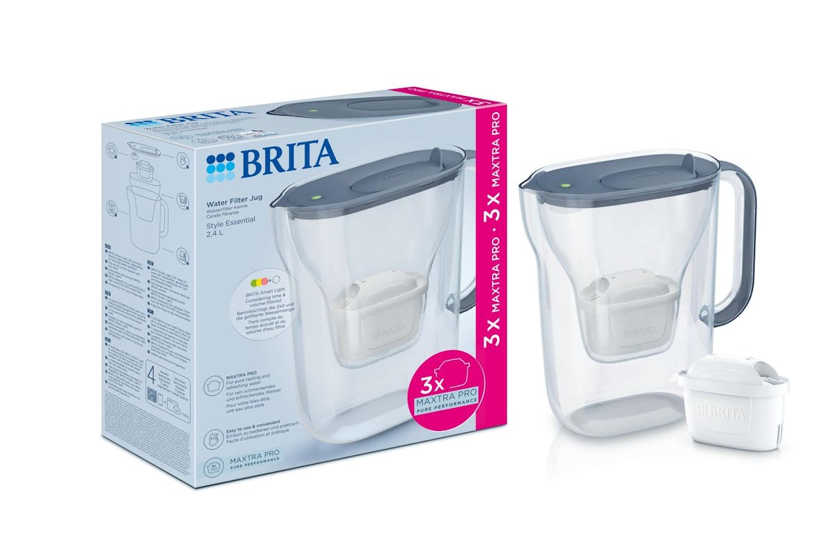 Brita Style Essential Stone Blue | Water Filter Jug | Plastic | 2.4l