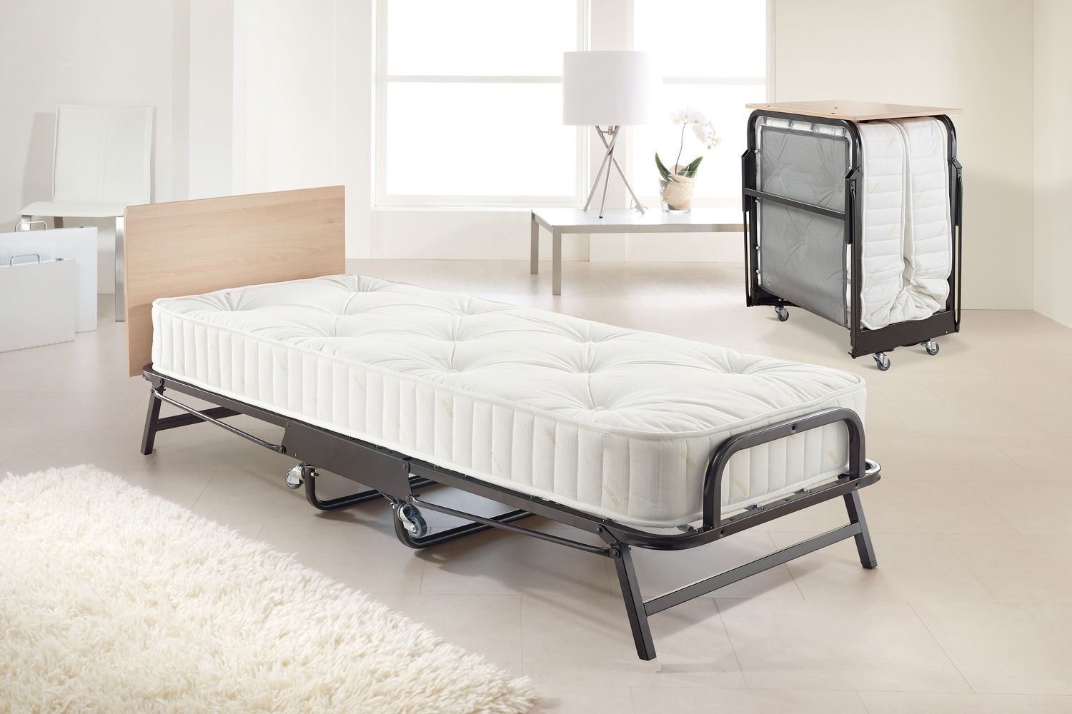 JAY-BE Crown Premier Folding Bed | Single | Steel Frame | Luxury Mattress