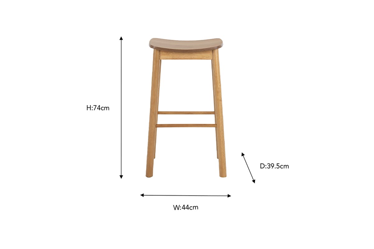 Mags Bar Stool | Matt Oak-3