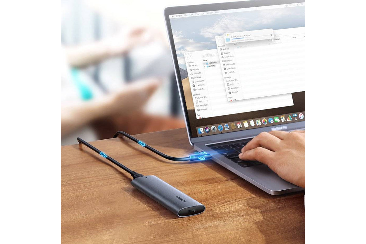 UGREEN M.2 SSD Bay USB 3.2 Gen 2 Drive Disk Case with USB Type C Cable | Grey-10