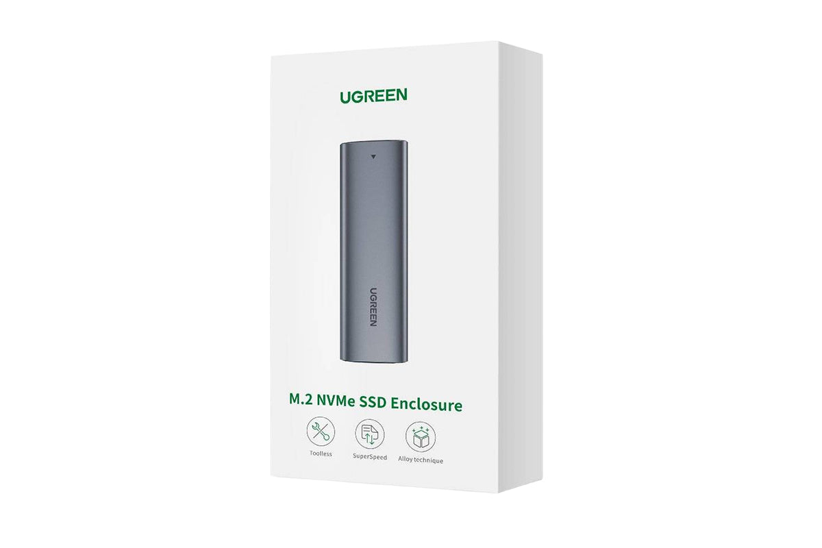 UGREEN M.2 SSD Bay USB 3.2 Gen 2 Drive Disk Case with USB Type C Cable | Grey-4