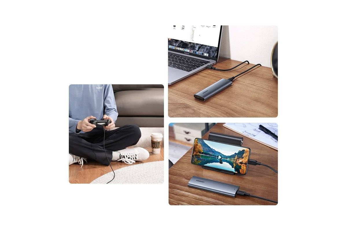 UGREEN M.2 SSD Bay USB 3.2 Gen 2 Drive Disk Case with USB Type C Cable | Grey-11