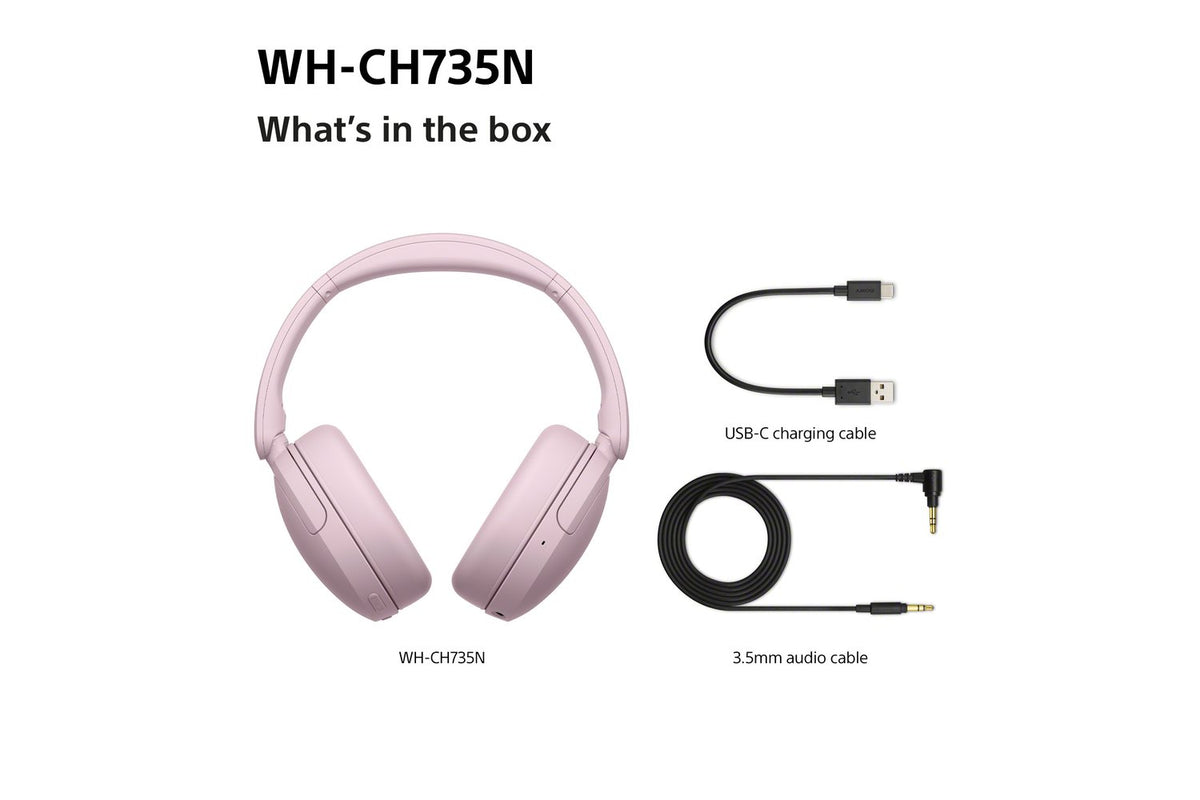 Sony WH-CH735N Wireless Noise Cancelling Headphones | Pink-10