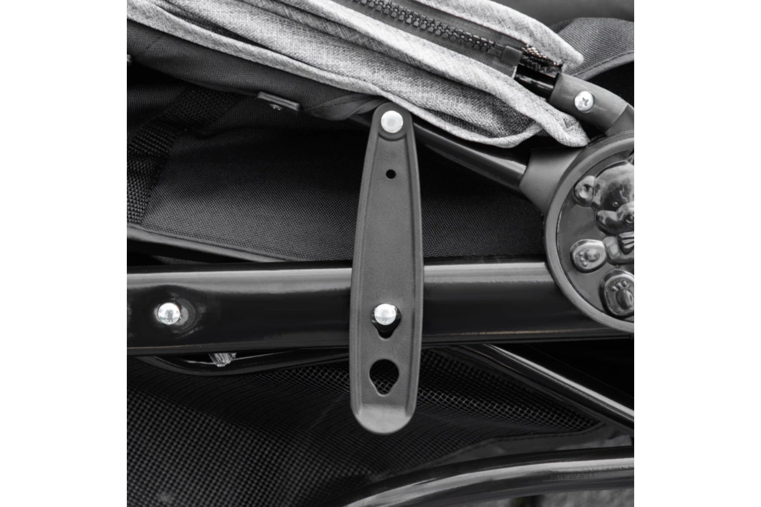 PawHut Folding Pet Stroller | Grey/Black-6