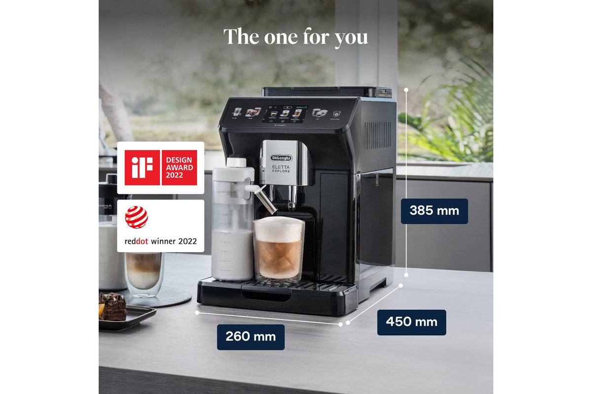 De'Longhi Eletta Explore Coffee Machine | ECAM452.67.G | Grey-10