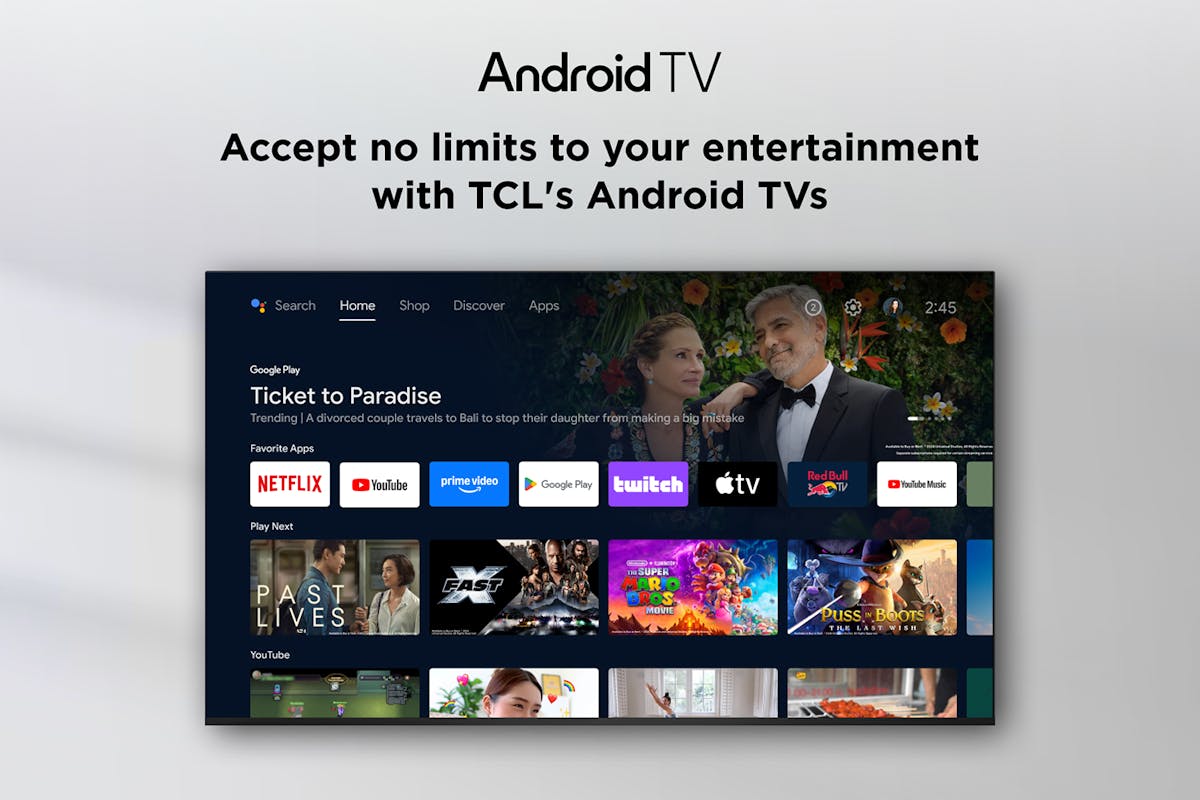 TCL 43" QLED Full HD HDR Android Smart TV | 43V5C-10