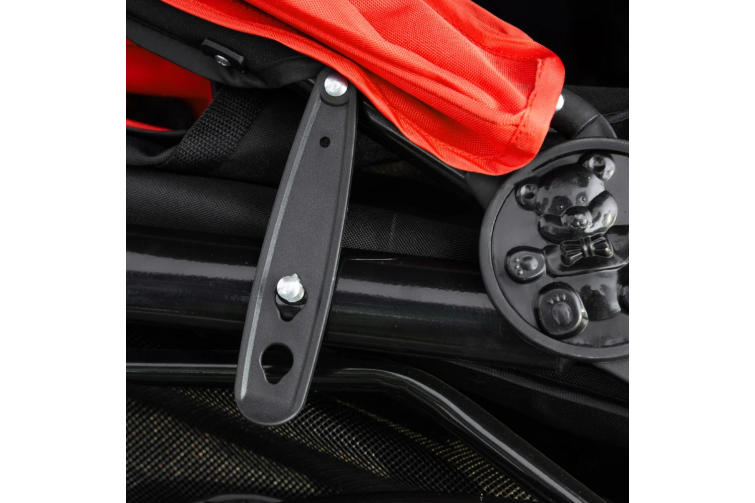 PawHut Oxford Cloth Pet Stroller | Red/Black-6
