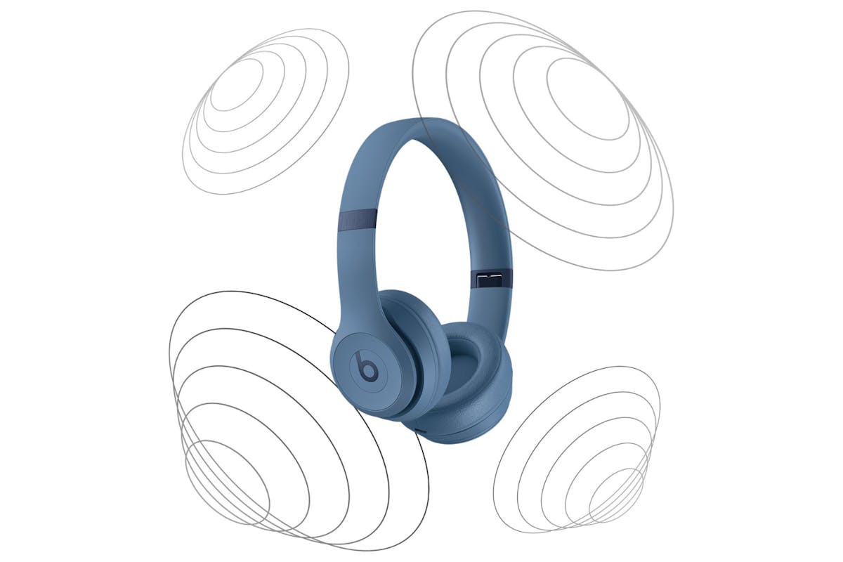 Beats Solo 4 On-Ear Wireless Headphones | Slate Blue-6