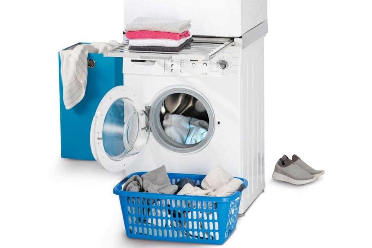 Xavax Stacking Kit For Washing Machines Dryers | Integrated Laundry Maiden | Metal | 61 X 60 Cm-4