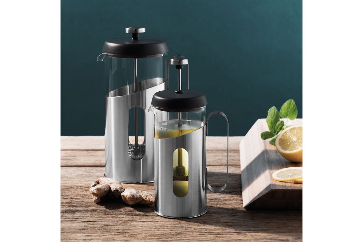 Berghoff Coffee Tea Plunger 60l | French Press | Stainless Steel & Glass | 0.60l-2